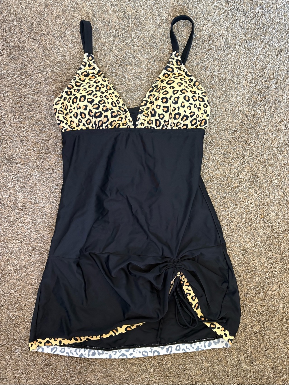 REKITA Sexy Tankini Size M Swimsuit with Cheetah Print - Picture 2 of 7